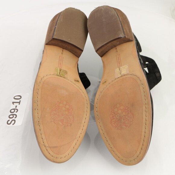 Vince Camuto Womens Peera Boot Size 9 Black Nubuck Cutouts Bootie Low Block Heel - Picture 7 of 12